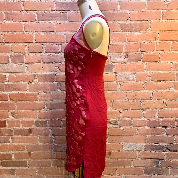 Final $ Drop! SACHIN + BABI Red Chiffon Dress - Picture 5 of 8